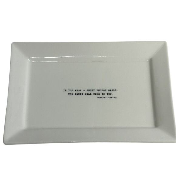 dorothy parker restoration hardware trinket plate room decor - Picture 1 of 6